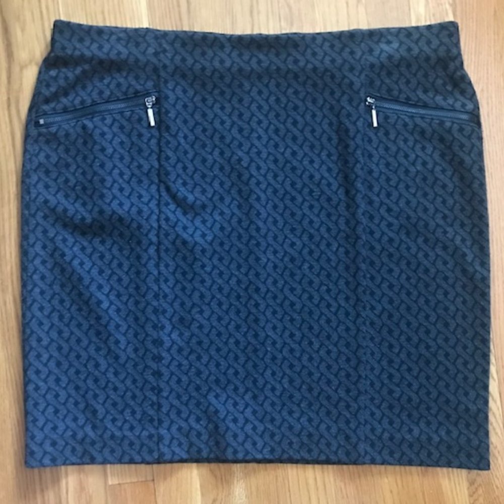 Alfani Black and Grey Pencil Skirt_Size 16P